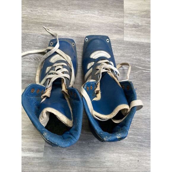 Vintage Adidas St. Moritz Ski Boot Blue White Trefoil Logo 1970s 1980s Rare SZ 9 - Picture 15 of 16